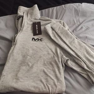 Michael Kors Heather Grey Zip Up Jacket